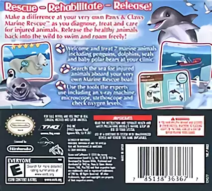 Image n° 2 - boxback : Paws & Claws - Marine Rescue (DSi Enhanced)